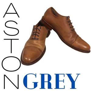 Aston Grey Collection Brown Oxfords US 9 1/2